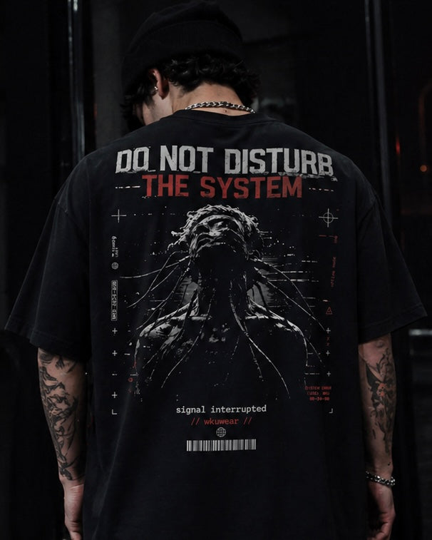 DO NOT DISTURB THE SYSTEM | box tee